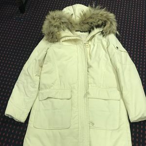 DKNY quilted down 3/4 length winter coat